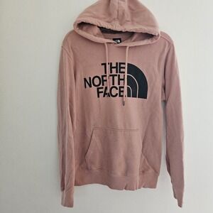 The North Face Women's Hoodie Pullover Sweatshirt Big Hit Logo‎ Size Small Pink